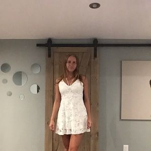White lace dress